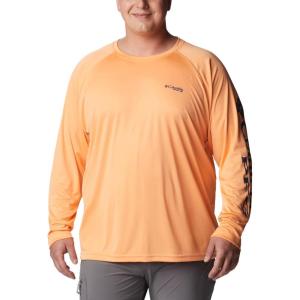 imageColumbia Mens PFG Terminal Tackle Long Sleeve ShirtBright NectarCarbon Logo