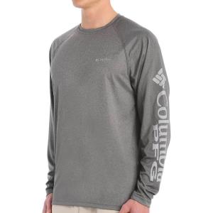imageColumbia Mens PFG Terminal Tackle Long Sleeve ShirtCharcoal Grey HeatherCool Gr