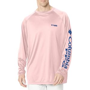 imageColumbia Mens PFG Terminal Tackle Long Sleeve ShirtCherry BlossomVivid Blue