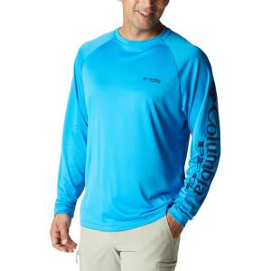 imageColumbia Mens PFG Terminal Tackle Long Sleeve ShirtCompass BlueCarbon Logo