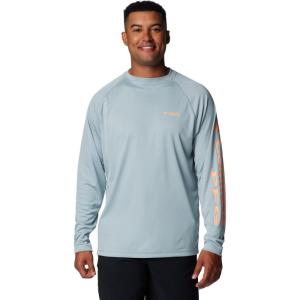 imageColumbia Mens PFG Terminal Tackle Long Sleeve ShirtCrushed BlueBright Nectar Logo
