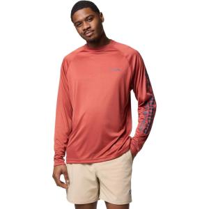 imageColumbia Mens PFG Terminal Tackle Long Sleeve ShirtDusty CrimsonNocturnal Logo