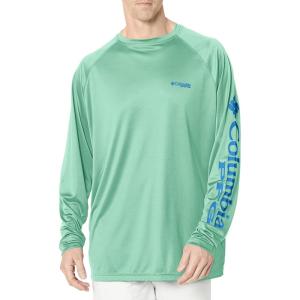 imageColumbia Mens PFG Terminal Tackle Long Sleeve ShirtKelpHarbor Blue Logo