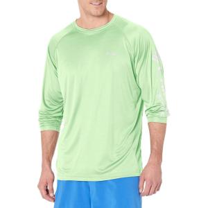 imageColumbia Mens PFG Terminal Tackle Long Sleeve ShirtLime GlowWhite Logo