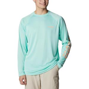 imageColumbia Mens PFG Terminal Tackle Long Sleeve ShirtMint CayBright Nectar Logo
