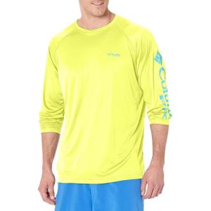 imageColumbia Mens PFG Terminal Tackle Long Sleeve ShirtNeon LightMiami Logo