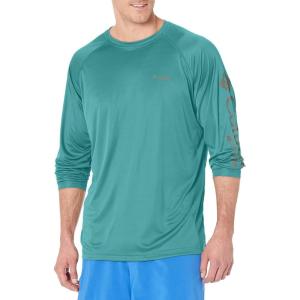 imageColumbia Mens PFG Terminal Tackle Long Sleeve ShirtTealKettle Logo