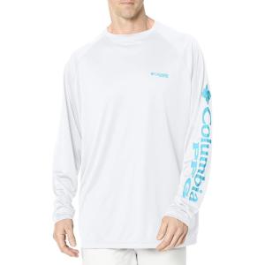imageColumbia Mens PFG Terminal Tackle Long Sleeve ShirtWhiteAtoll Logo
