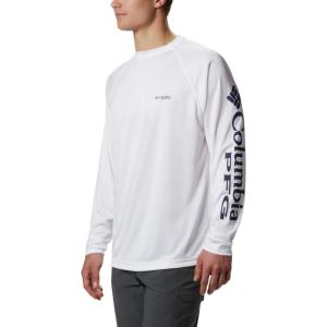 imageColumbia Mens PFG Terminal Tackle Long Sleeve ShirtWhiteNightshade Logo