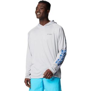 imageColumbia Mens Terminal Tackle HoodieCool GreyVivid Blue Logo