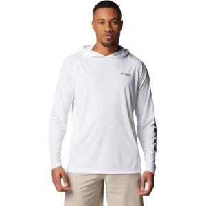 imageColumbia Mens Terminal Tackle HoodieWhiteRed Jasper Logo
