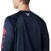 imageColumbia Mens PFG Terminal Tackle Long Sleeve ShirtVivid BlueJupiter Logo