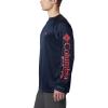 imageColumbia Mens PFG Terminal Tackle Long Sleeve ShirtVivid BlueJupiter Logo