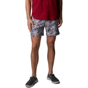 imageColumbia Mens PFG Rambler Printed Water ShortNocturnal Marlin Palms