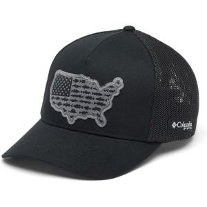 imageColumbia PFG Statetriot Mesh Ball CapBlackBlackUsa Patch