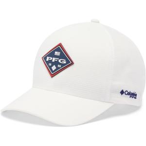 imageColumbia PFG Island Angler Stretch Fit Ball CapWhitePfg Diamond Bit Americana