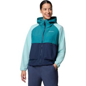 imageColumbia Womens Spire Valley WindbreakerCollegiate NavyRiver BlueSpray