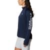 imageColumbia Womens Tidal Tee 14 ZipCollegiate NavyWhite Logo