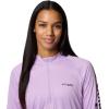 imageColumbia Womens Tidal Tee 14 ZipHydrangeaBlack Logo