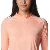 imageColumbia Womens Tidal Tee 14 ZipTiki PinkWhite Logo