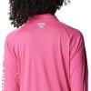 imageColumbia Womens Tidal Tee 14 ZipUltra PinkWhite Logo