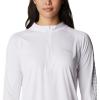 imageColumbia Womens Tidal Tee 14 ZipWhiteCirrus Grey Logo