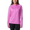 imageColumbia Womens Tidal Tee 14 ZipBright LavenderWhite Logo