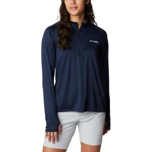 imageColumbia Womens Tidal Tee 14 ZipCollegiate NavyWhite Logo