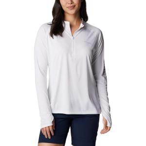imageColumbia Womens Tidal Tee 14 ZipWhiteCirrus Grey Logo