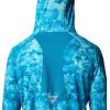 imageColumbia Mens Super Terminal Tackle Vent HoodieBlue Echo Seamoss