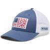 imageColumbia Unisex Adult PFG Fish Flag Mesh Ball CapNight TideWhite