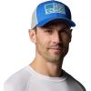 imageColumbia Unisex Adult PFG Fish Flag Mesh Ball CapVivid BlueCool GreyUs Fish Flag