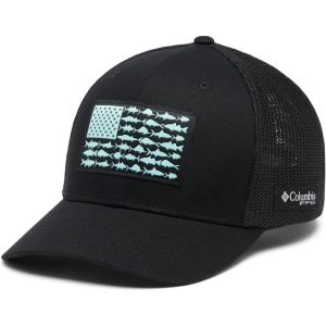 imageColumbia Unisex Adult PFG Fish Flag Mesh Ball CapBlackBlack