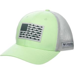 imageColumbia Unisex Adult PFG Fish Flag Mesh Ball CapKey WestCool GreyUs Fish Flag