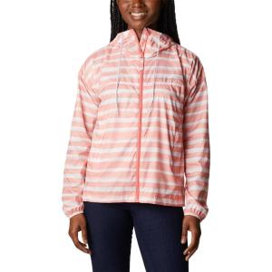 imageColumbia Womens Flash Challenger Novelty WindbreakerCoral Reef Brush Stripe Print