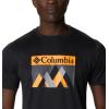 imageColumbia Mens Zero Rules Short Sleeve Graphic ShirtBlackPeak Fun Graphic