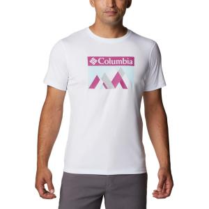 imageColumbia Mens Zero Rules Short Sleeve Graphic ShirtWhitePeak Fun Graphic