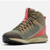 imageColumbia Womens Trailstorm Mid Waterproof Hiking ShoeStone Green X Wild Salmon