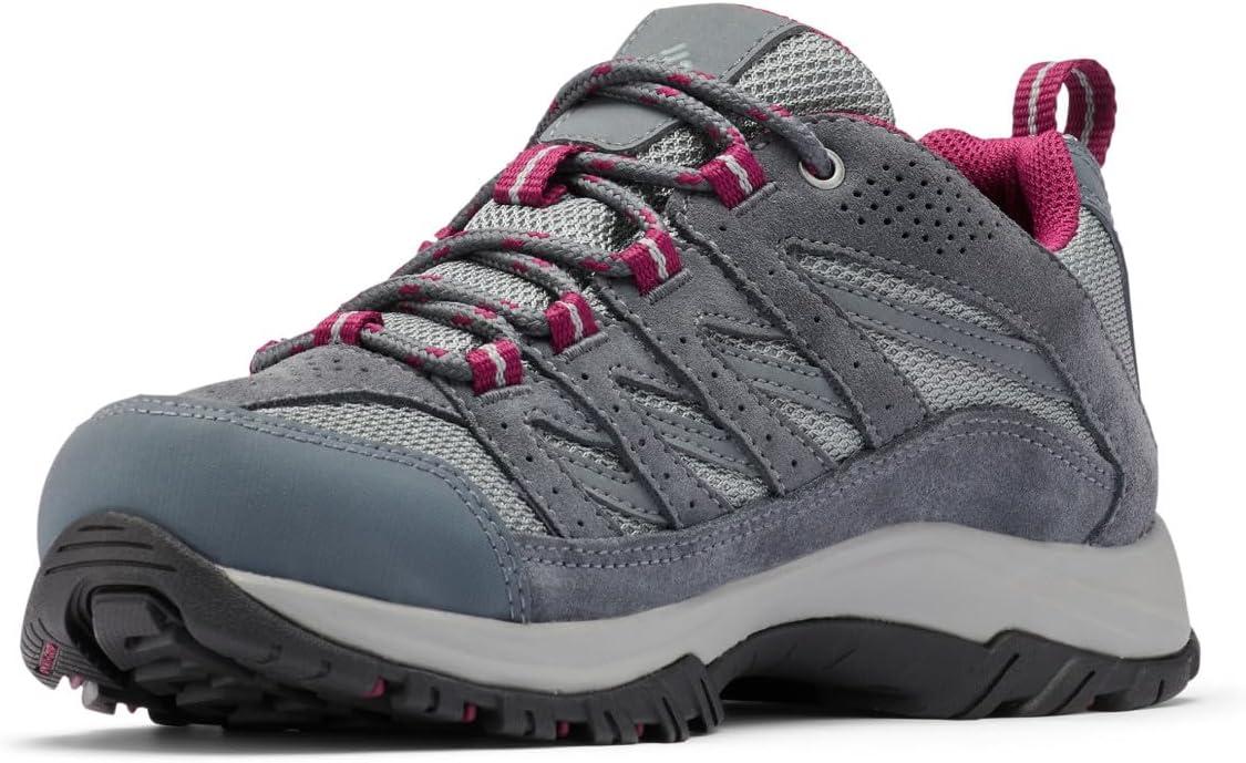imageColumbia Womens Crestwood Waterproof Hiking ShoeZincDark Fuchsia