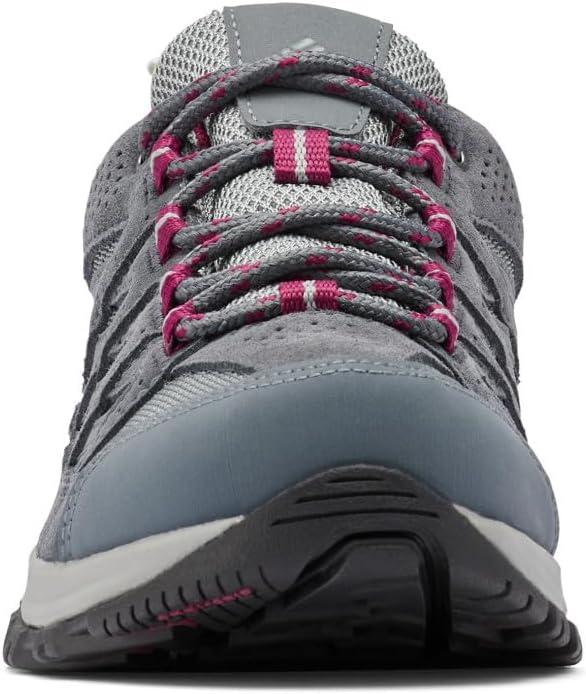 imageColumbia Womens Crestwood Waterproof Hiking ShoeZincDark Fuchsia