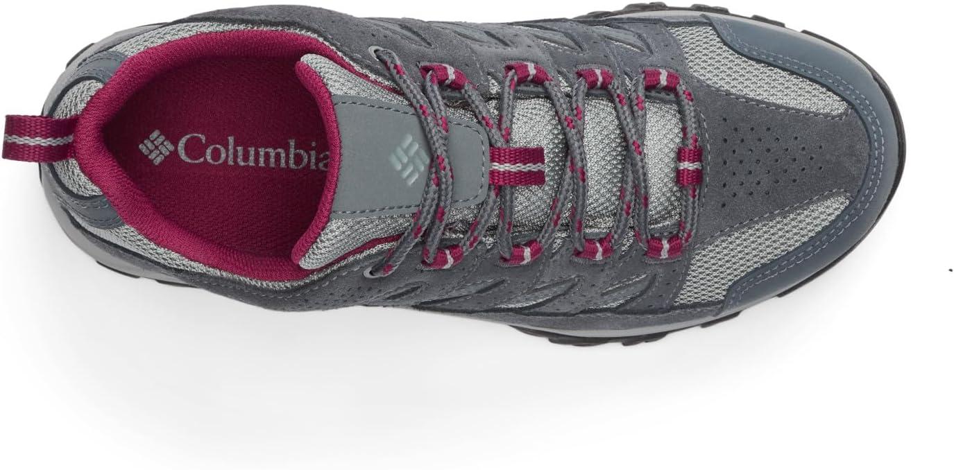 imageColumbia Womens Crestwood Waterproof Hiking ShoeZincDark Fuchsia