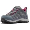imageColumbia Womens Crestwood Waterproof Hiking ShoeZincDark Fuchsia