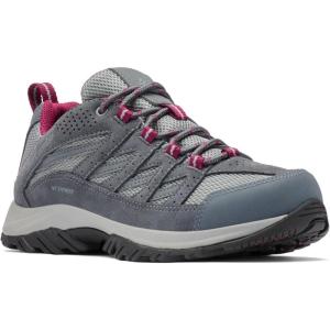 imageColumbia Womens Crestwood Waterproof Hiking ShoeZincDark Fuchsia