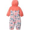 imageColumbia babygirls Critter Jitters Iii Rain SuitSatin Pink OuterboundsHot Coral