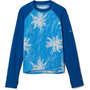 imageColumbia Baby Boys Sandy Shores Printed Long Sleeve SunguardCompass Blue Topo PalmsBright Indigo