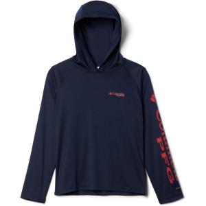 imageColumbia Boys PFG Terminal Tackle HoodieCollegiate NavyRed Spark Logo