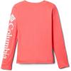 imageColumbia Girls Tidal Tee Long SleeveNeon SunriseWhite Logo