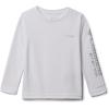 imageColumbia Girls Tidal Tee Long SleeveWhiteCirrus Grey Logo