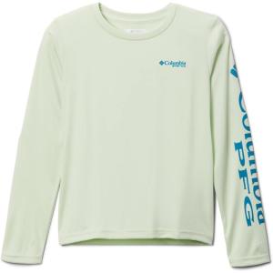imageColumbia Girls Tidal Tee Long SleeveLight LimeDeep Marine Logo
