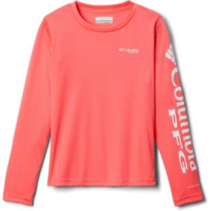imageColumbia Girls Tidal Tee Long SleeveNeon SunriseWhite Logo